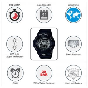 Casio G Shock GA 710 1ADR G738 Analog Digital Men s Watch Zakarto