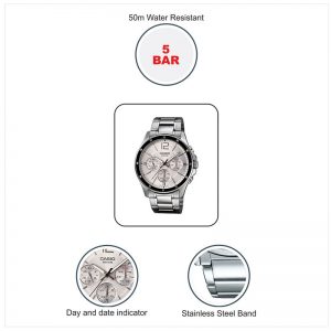 Casio Enticer Men MTP-1374D-7AVDF (A833) Multi Dial Men's Watch