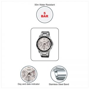 Casio Enticer Men MTP-1374D-7AVDF (A833) Multi Dial Men's Watch