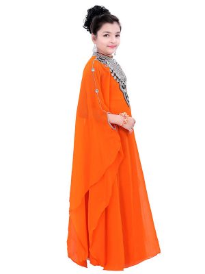 Royal Moroccan Dubai Beautiful Zari Work Jilbab Jalabiya Kaftan Dress