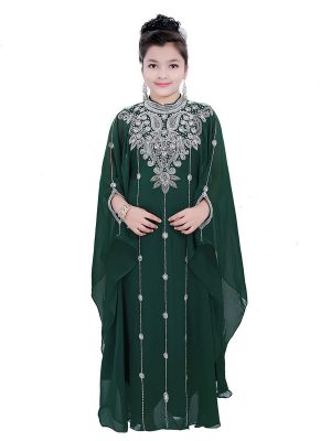 Eleagnt Modern Arabic Kaftan Dress For Women Wedding Gown