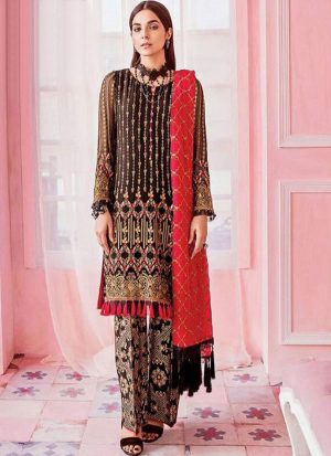 Black Georgette Pakistani Salwar Kameez