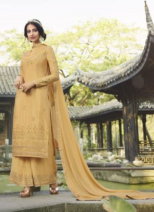Yellow Georgette Ready To Ship Salwar Kameez