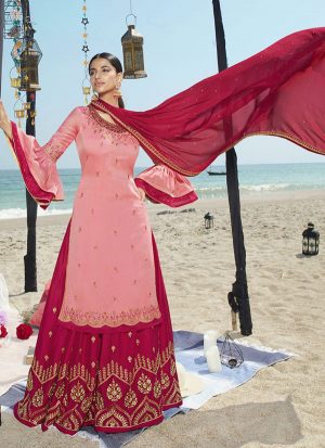 Pink Georgette Ready To Ship Salwar Kameez