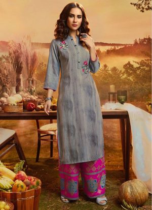 Grey Rayon Kurtas And Kurtis