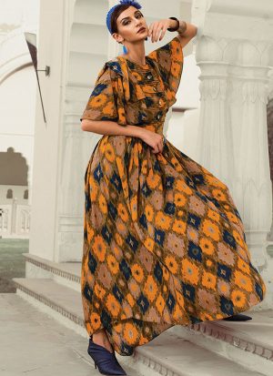 Multicolor Rayon Pakistani Kurtis