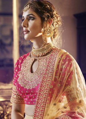 Chiku Designer Wedding Wear Embroidery Lehenga
