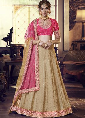 Chiku Designer Wedding Wear Embroidery Lehenga