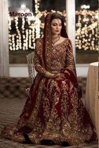 Maroon Colors French Crape Embroidered Bridal Look Wedding Season Special Choli