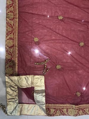 Maroon Colors French Crape Embroidered Bridal Look Wedding Season Special Choli