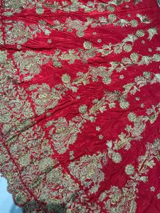 Red Heavy Embroidered Designer Traditional Bridal Lehenga Choli