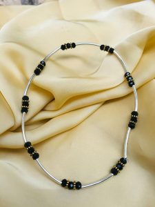 Free Size Black Anklet