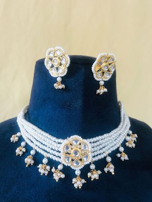 Partywear Pearl Choker Necklace
