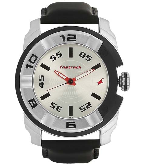 Fastrack Silver Dial Analog Watch for Men 3150KL01