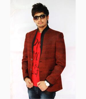 This Fully Lined And Fully Canvassed Trendy Apple Rust Designer Blazers