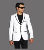 Sparkling White Young Breed White Designer Blazers