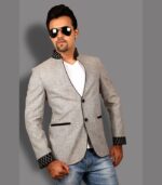Ultra Modern Casual Jacket Silver Grey Designer Blazers