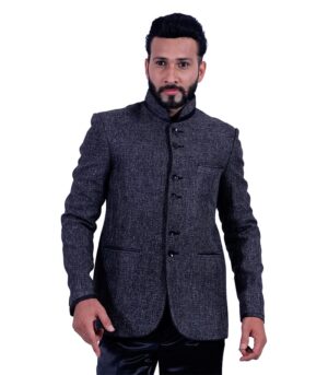 Chiseled Look Along With The Right Ethnic Touch Gray Designer Blazers
