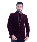 Designer Masterpiece Tailored To Perfection And Finesse Dark Burgundy Designer Blazers