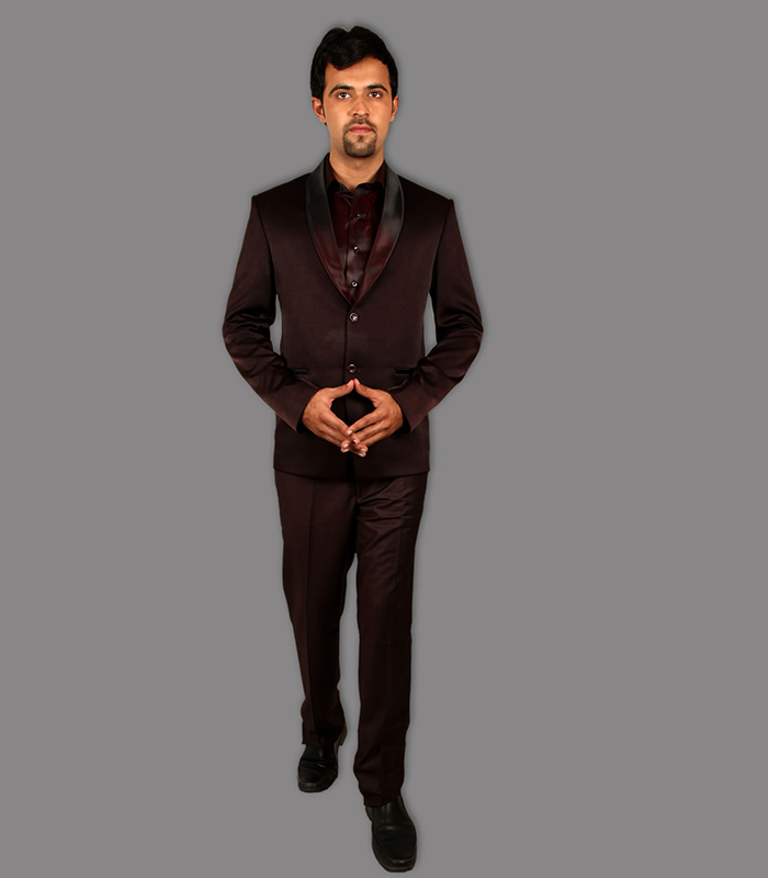 Order Navy Blue Tuxedo Suit 5 Pcs Online - Mohanlal Sons