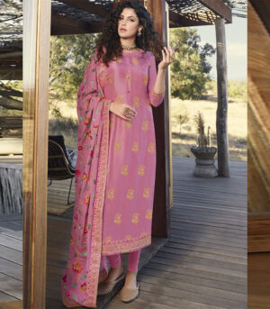 Pink Georgette Party Wear Salwar Kameez