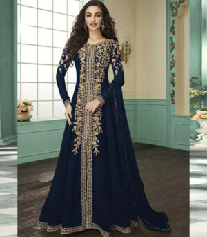 Royal Blue Georgette Pakistani Salwar Kameez