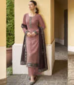 Dark Pink Georgette Party Wear Salwar Kameez