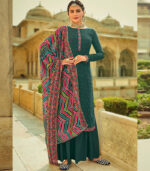 Green Georgette Pakistani Salwar Kameez