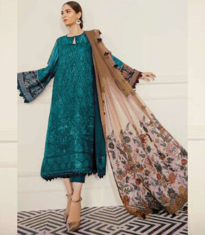 Teal Georgette Pakistani Salwar Kameez