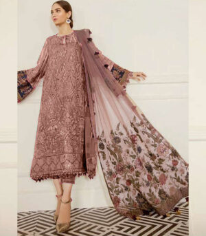 Light Brown Georgette Pakistani Salwar Kameez