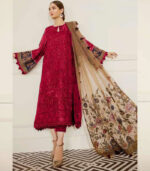 Blood Red Georgette Pakistani Salwar Kameez