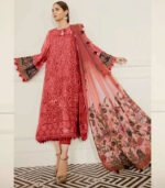 Peach Georgette Pakistani Salwar Kameez