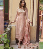 Baby Pink Georgette Pakistani Salwar Kameez