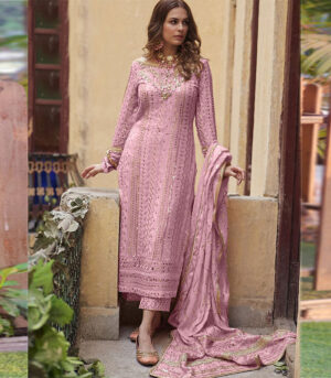 Pink Georgette Pakistani Salwar Kameez