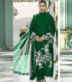 Green Jute Cotton Pakistani Salwar Kameez