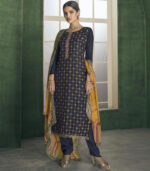 Navy Blue Georgette Party Wear Salwar Kameez