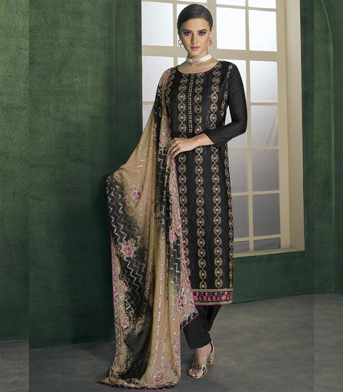 Black salwar suit deals party wear