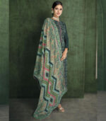 Dark Green Georgette Party Wear Salwar Kameez