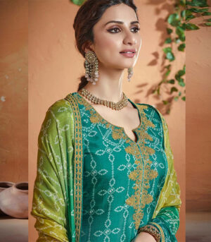 Turquoise Georgette Pakistani Salwar Kameez