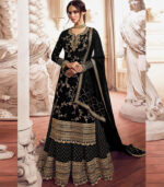 Black Georgette Pakistani Salwar Kameez