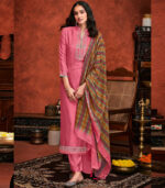 Pink Viscose Party Wear Salwar Kameez