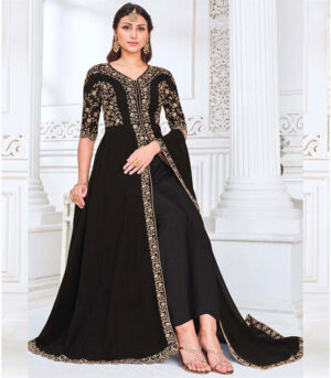 Black Georgette Anarkali Salwar Kameez