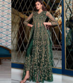 Green Net Anarkali Salwar Kameez