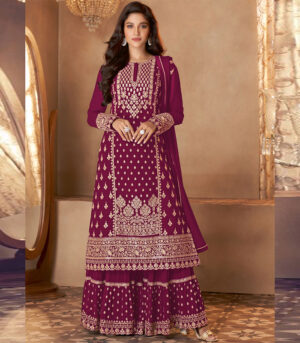 Rani Pink Georgette Pakistani Salwar Kameez