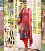 Rani Pink Satin Pakistani Salwar Kameez