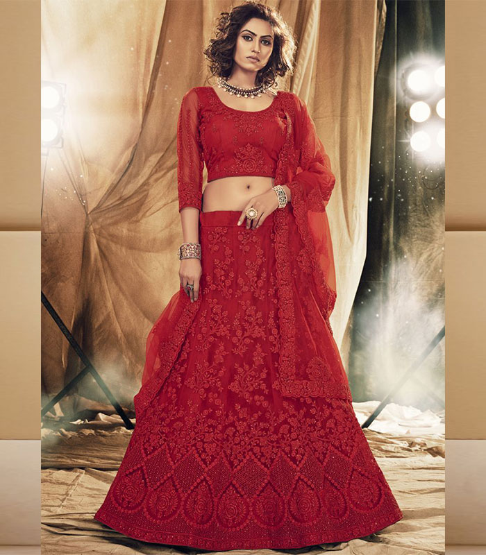 Designer Red Bridal Lehenga Choli for Wedding/wedding Red - Etsy