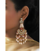 Asthetic Red Pink And White Chandbali