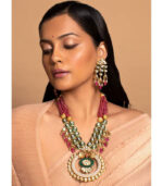 Exquisite Multi Color Necklace Set For Festivals