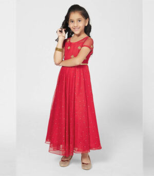 Chic Girl S Red Party Gown