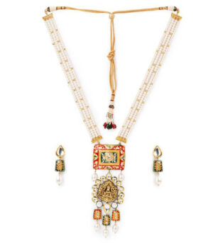 Brass Yellow Gold Kundan Jewellery